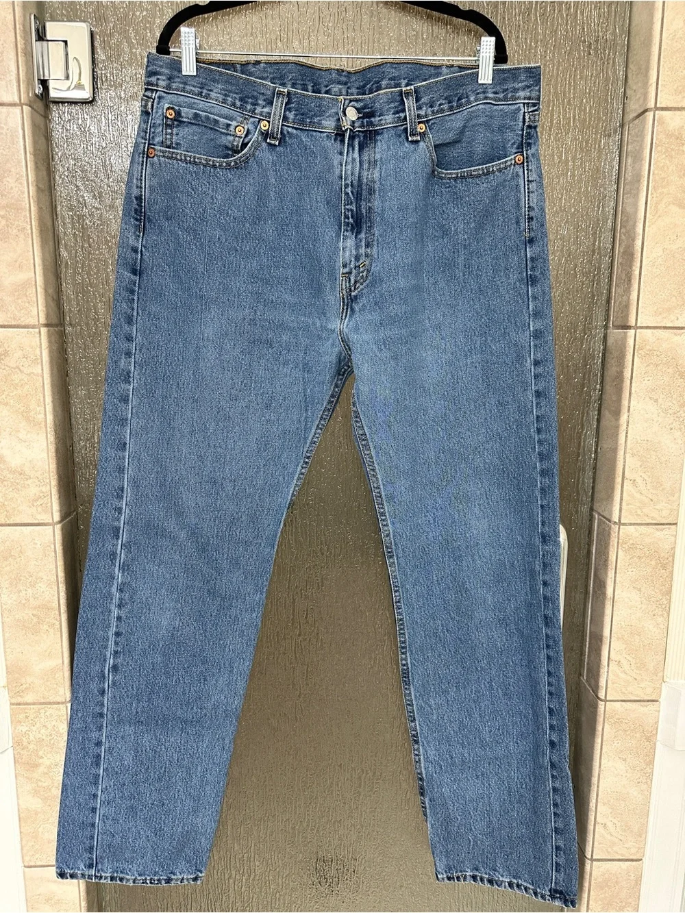 Levi's Men’s 505 Blue Straight-Leg Jeans